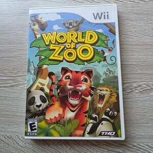 World of Zoo Nintendo Wii Video Game Complete CIB